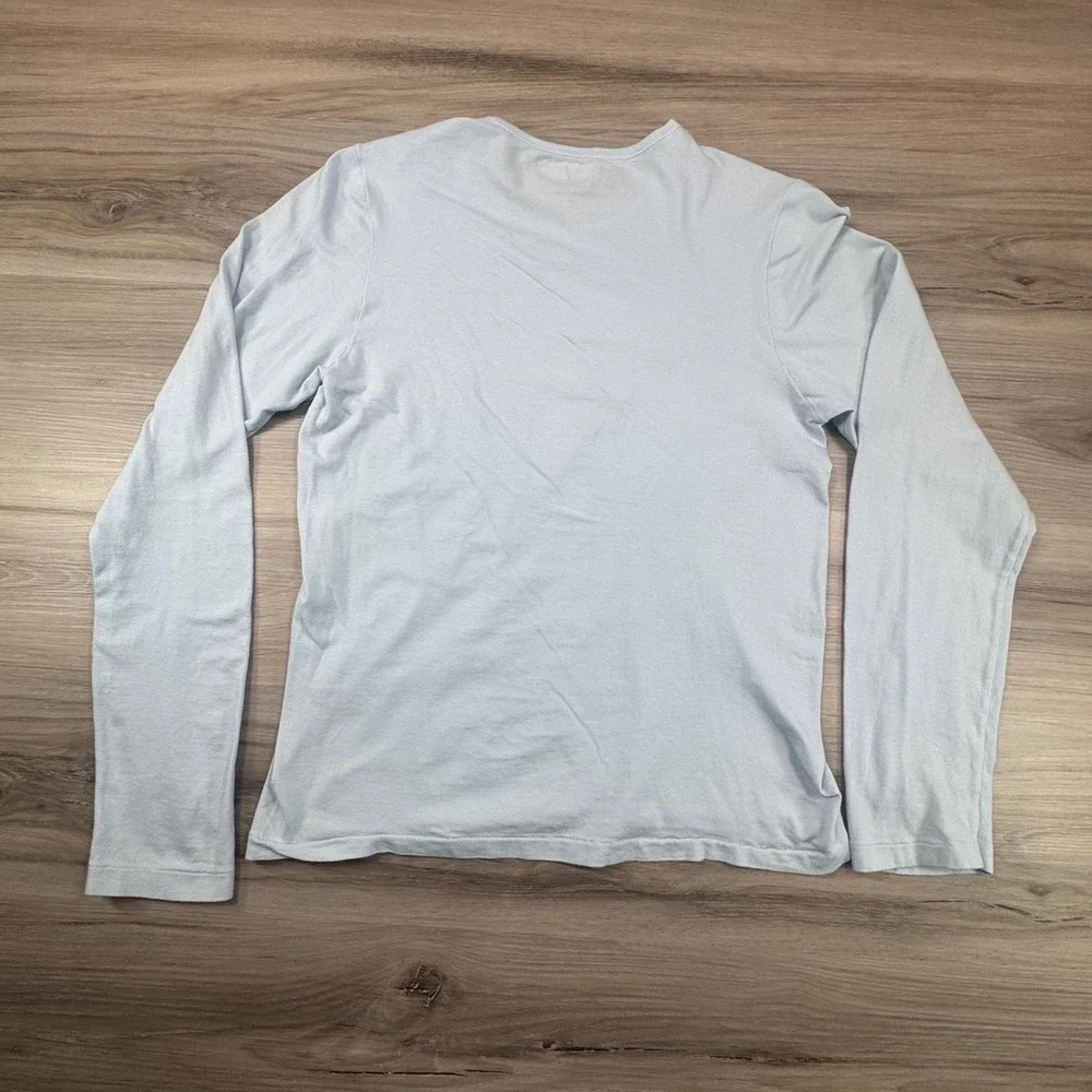 Gap‎ Body Kids Light Blue Seamless Long Sleeve T Shirt XL Soft Girl Minimalist